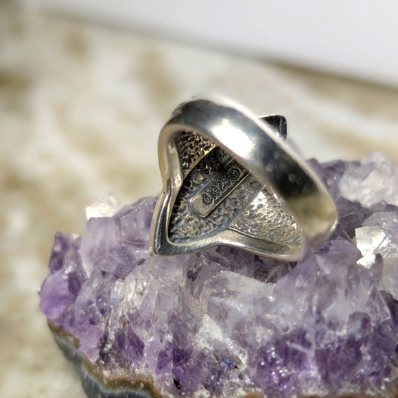 Carolyn Pollack Pink Rhodochrosite Ring - Picture 8 of 8